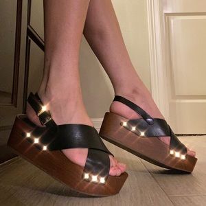 Black Platform Sandals